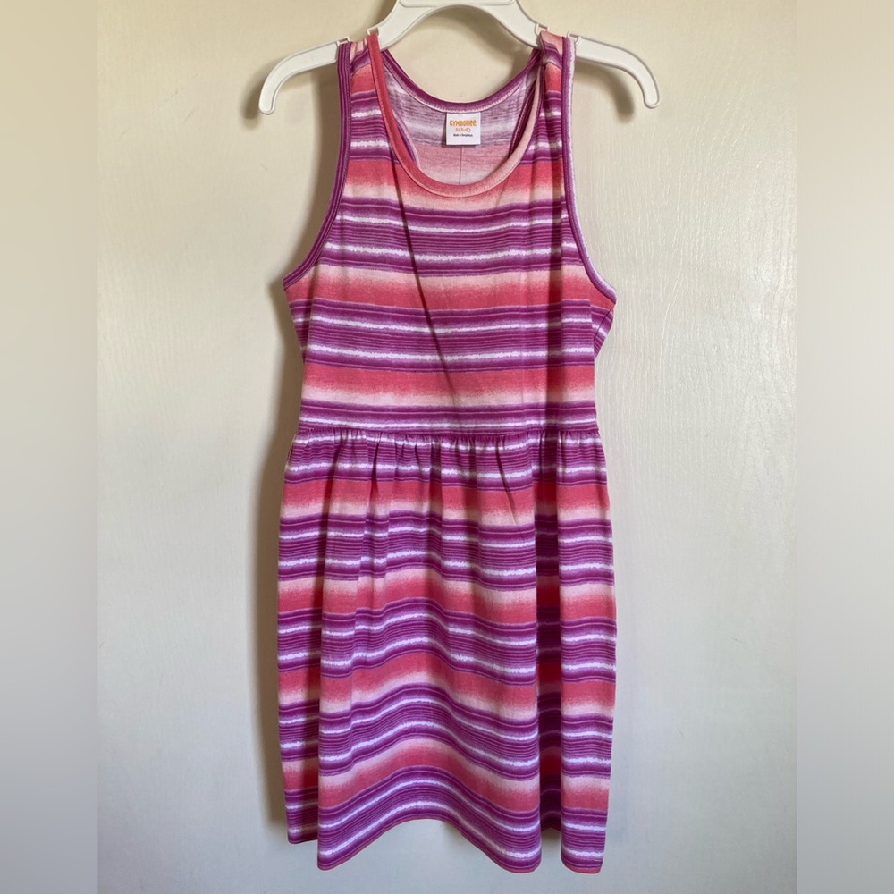 Gymboree New Purple Coral Striped Sleeveless Tank Dress #G